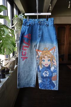 doublet 25SS ANIME HAND-PAINTING DENIM PANTS(25SS06PT296)BLUE☆1月11日(土)発売！