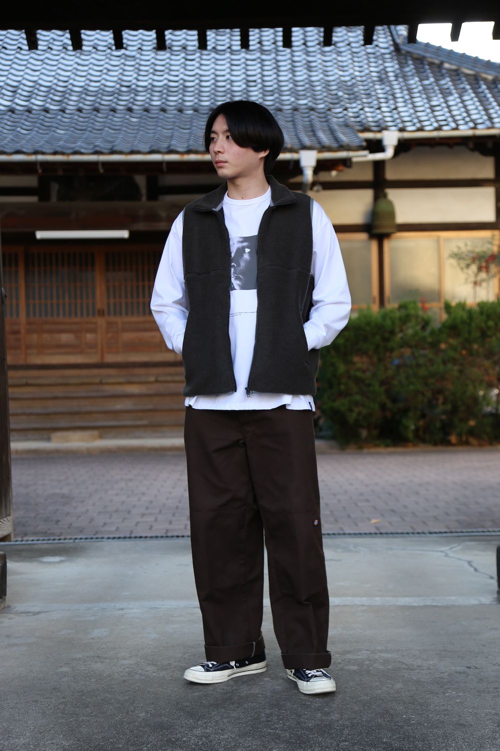 Graphpaper Wool Boa Zip-Up Vest style.2020.12.26 | 1480 | mark