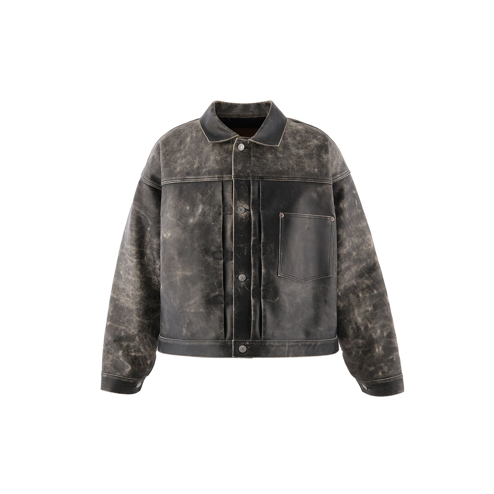 セントマイケル 26SS BBJ_LEATHER JACKET(SM-MK8-0000-C47)BLACK☆5月16日(土)発売！