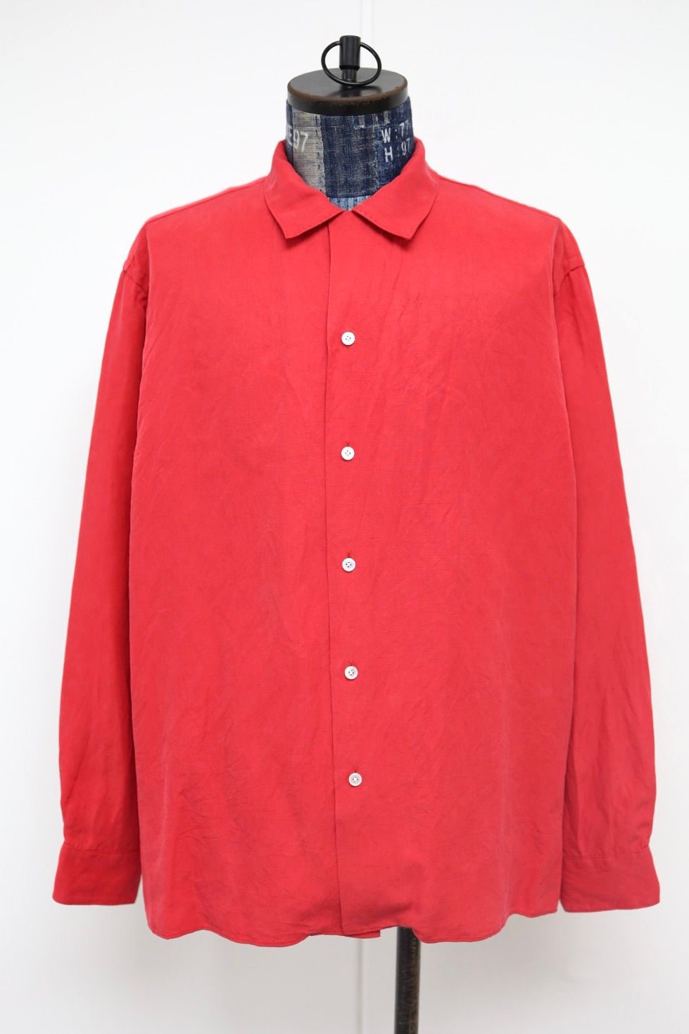 アプレッセ 2026 STYLE1  Vintage Silk Linen Open Collar Shirts(26SAP-02-08)RED☆4月11日(土)発売！