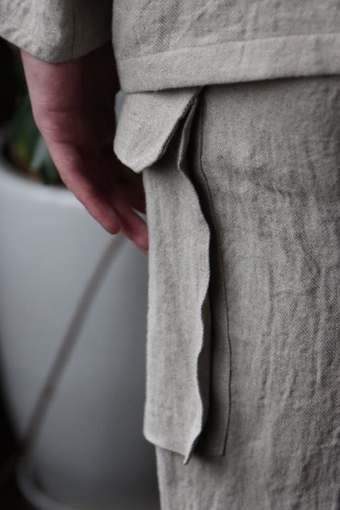blurhms Linen Twill Hospital Jacket(BHS22S006) style. 2022.01.24.