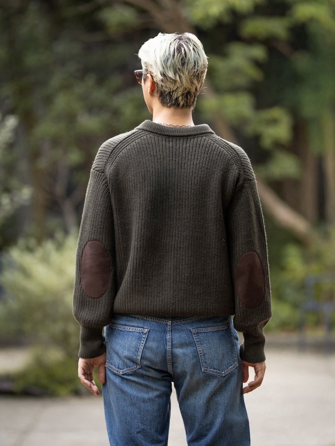 MARKAWARE RIBBED POLO COLLAR JUMPER MARKスタイル