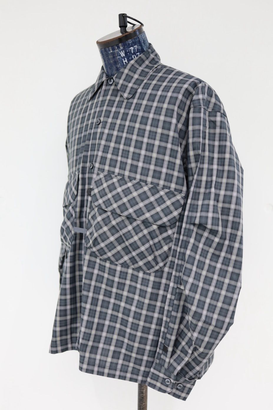 DAIWA PIER39(ダイワピア39) TECH SPORTS OPEN COLLAR SHIRT L/S GREN PLAID(BE-82026)CHARCOAL☆3月28日(土)新作発売！