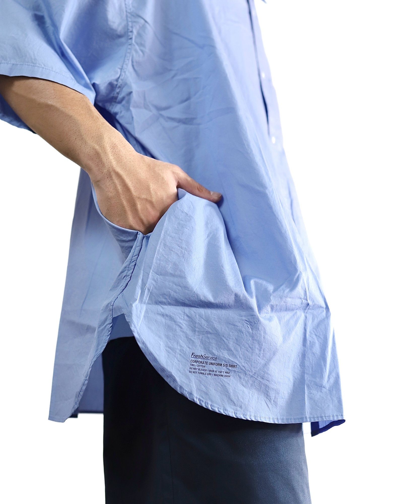 FreshService 24SS CORPORATE UNIFORM S/S SHIRT(L.BLUE) style 2024.3.8