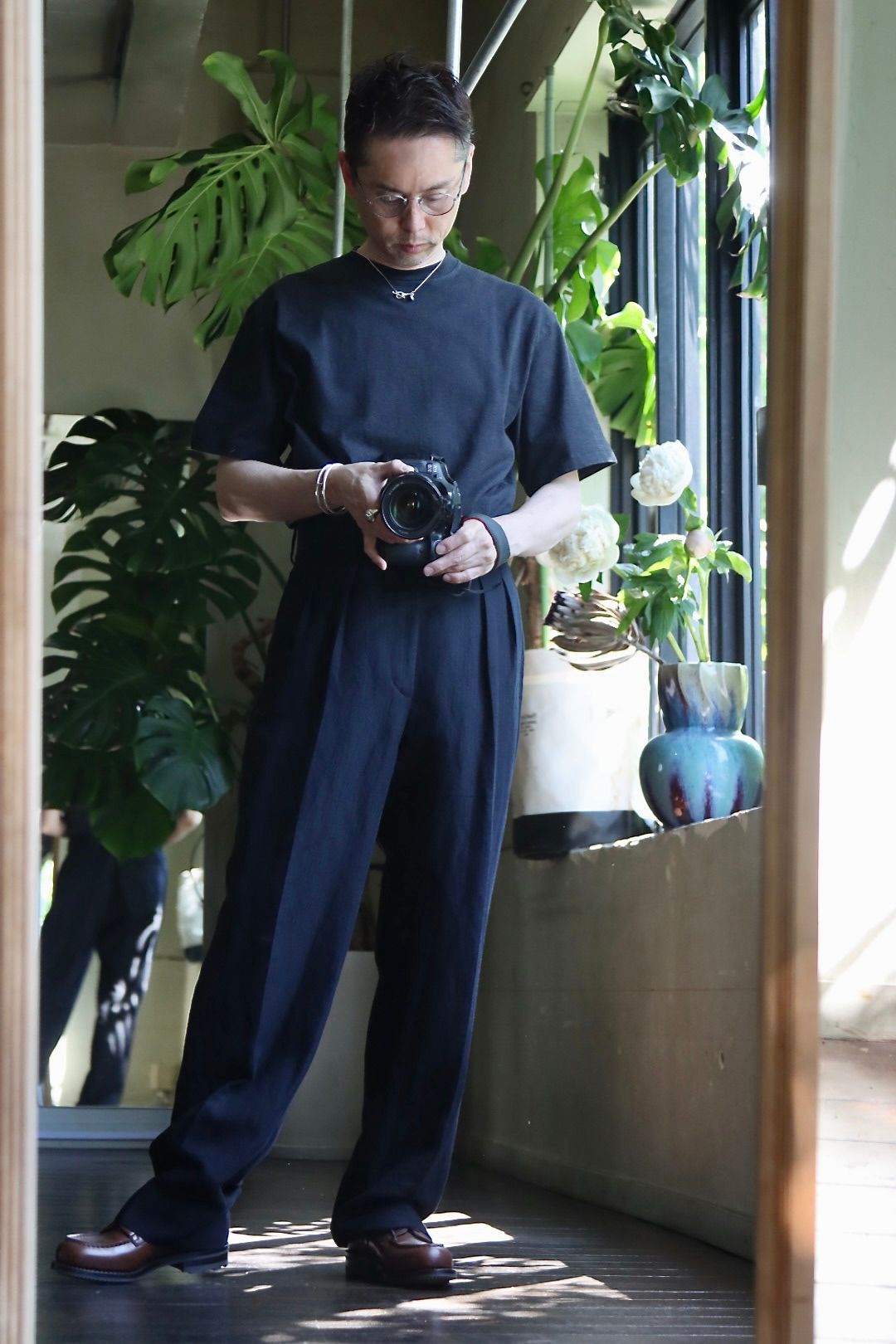 A.PRESSE 23SS Wide Tapered Trousersスタイル2023.5.11.