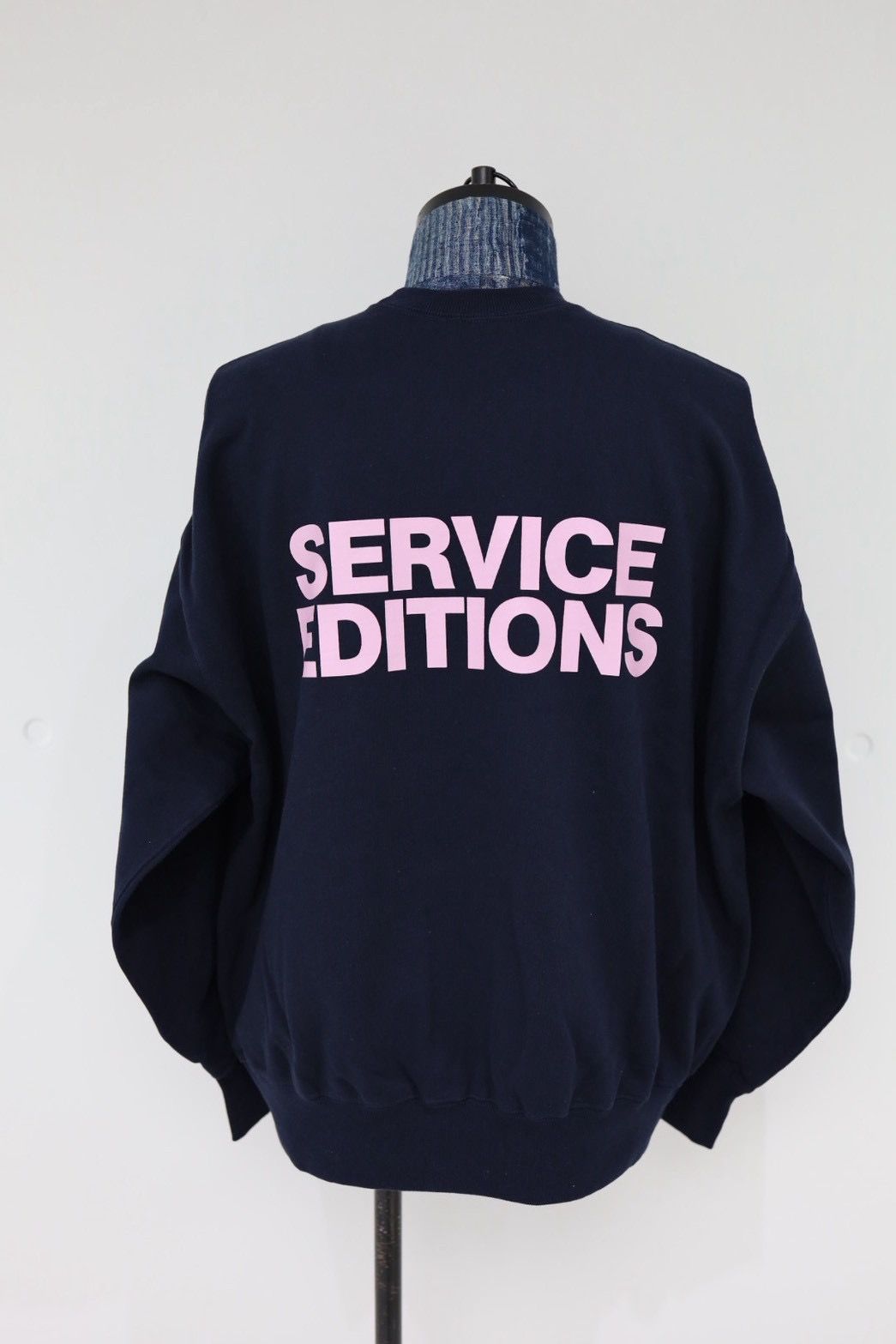 フレッシュサービス FRIEND EDITIONS LIGHT OZ CREW NECK SWEATER(FSC261-70093FE)NAVY☆3月14日(土)発売！