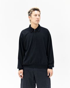 ブラームス 26SS Co/Silk Nep Harf-Zip P/O (BHS25S037S26)Black