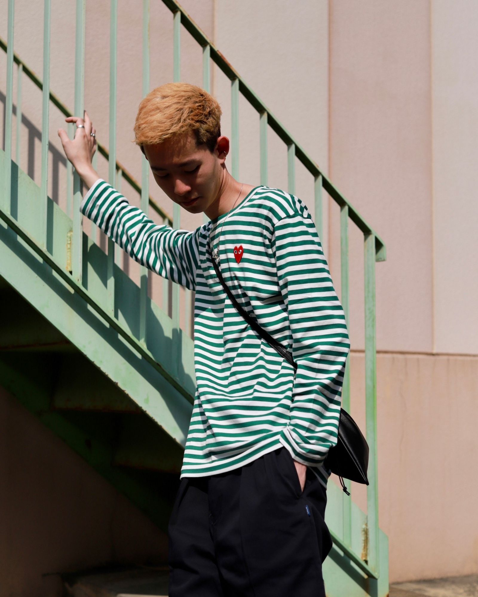 PLAY COMME des GARCONS プレイコムデギャルソン 23SS ボーダーTシャツスタイル