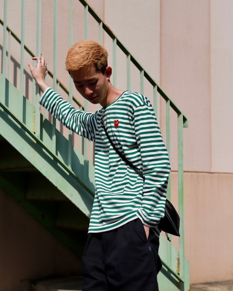 PLAY COMME des GARCONS プレイコムデギャルソン 23SS ボーダーTシャツスタイル