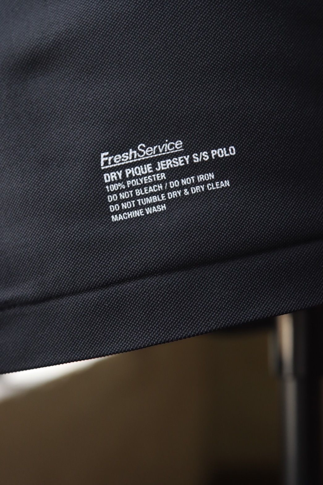 フレッシュサービス DRY PIQUE JERSEY S/S POLO(FSC253-70010B)BLACK★7月26日(土)発売！