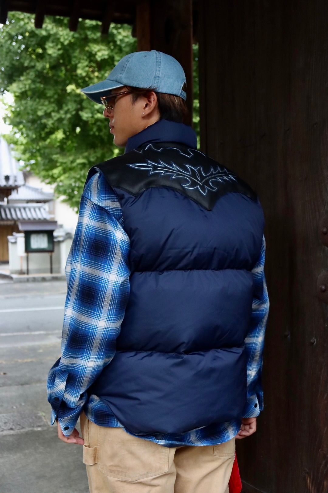 RAFU23AW RMFC DOWN VEST W/EMB'D "BLEU"スタイル