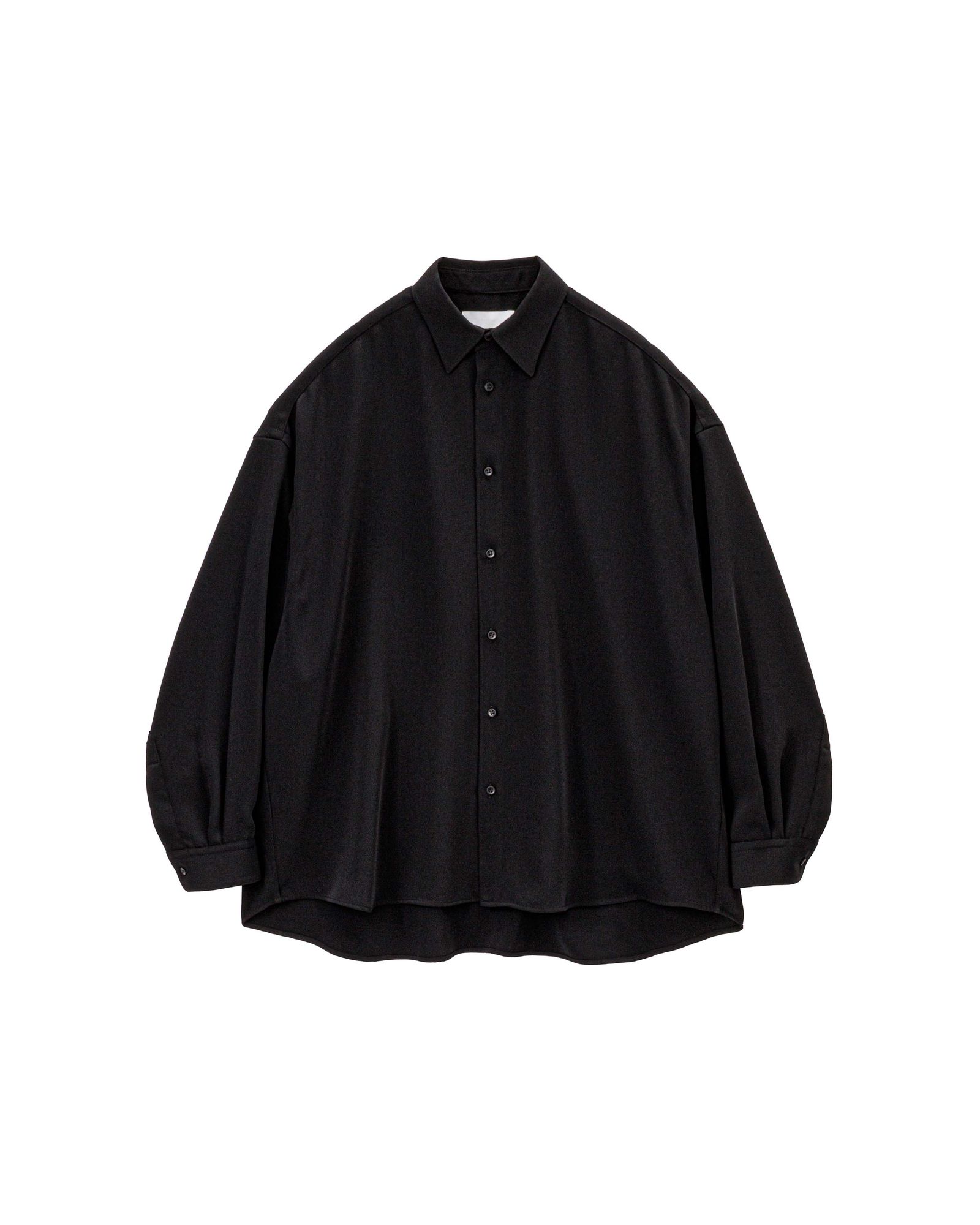 グラフペーパー26SS WOMENS Satin Oversized Regular Collar Shirt(GL261-50077B)BLACK☆1月10日(土)発売！