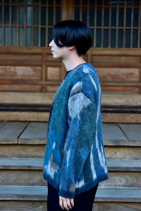 YOKE ROTHKO JACQUARD CARDIGAN(YK21AW0284S)GREEN style