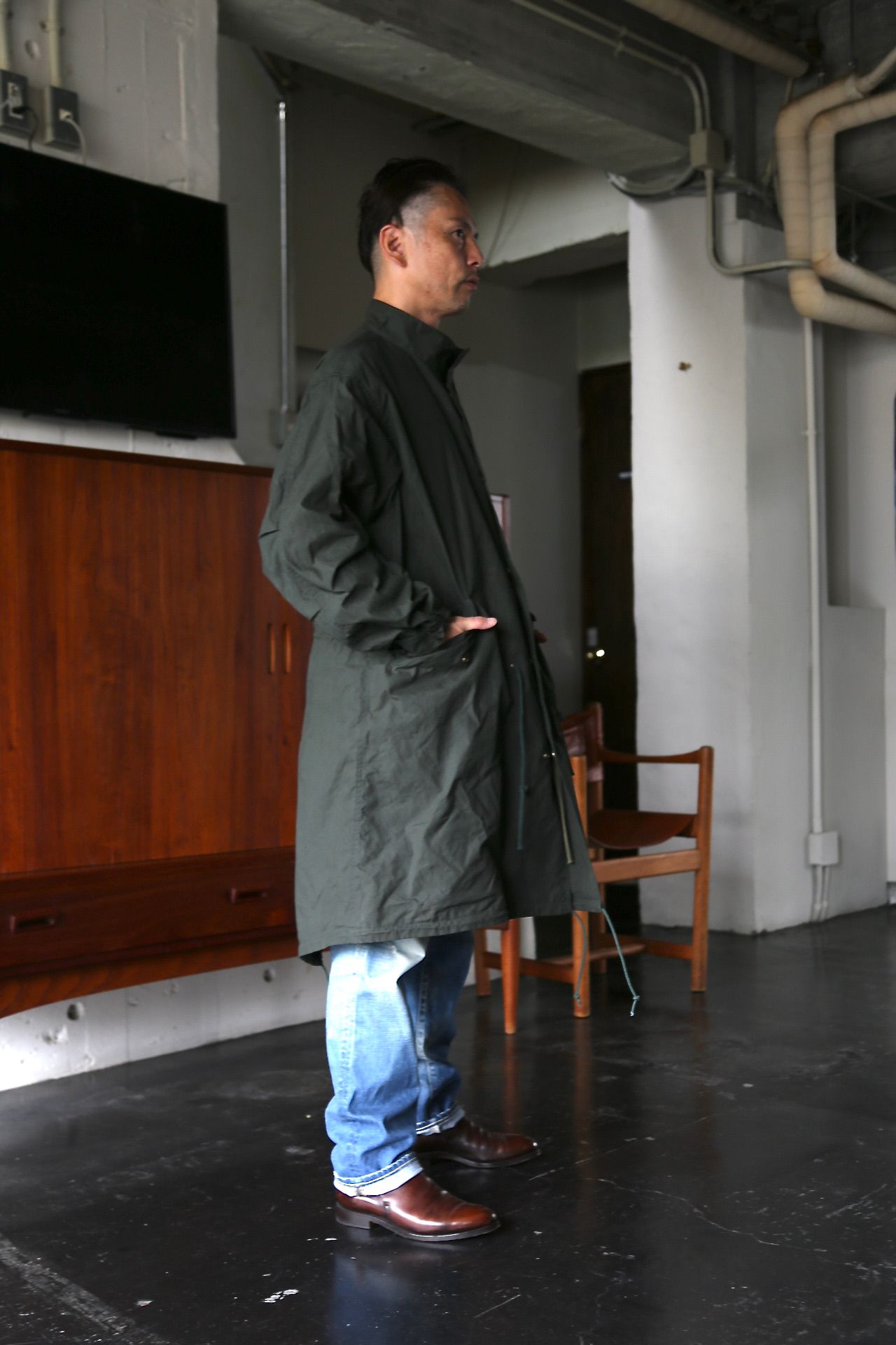 A.PRESSE M-65 Mods Coat(21AAP-01-05M)D.GREEN style※8月21日発売 