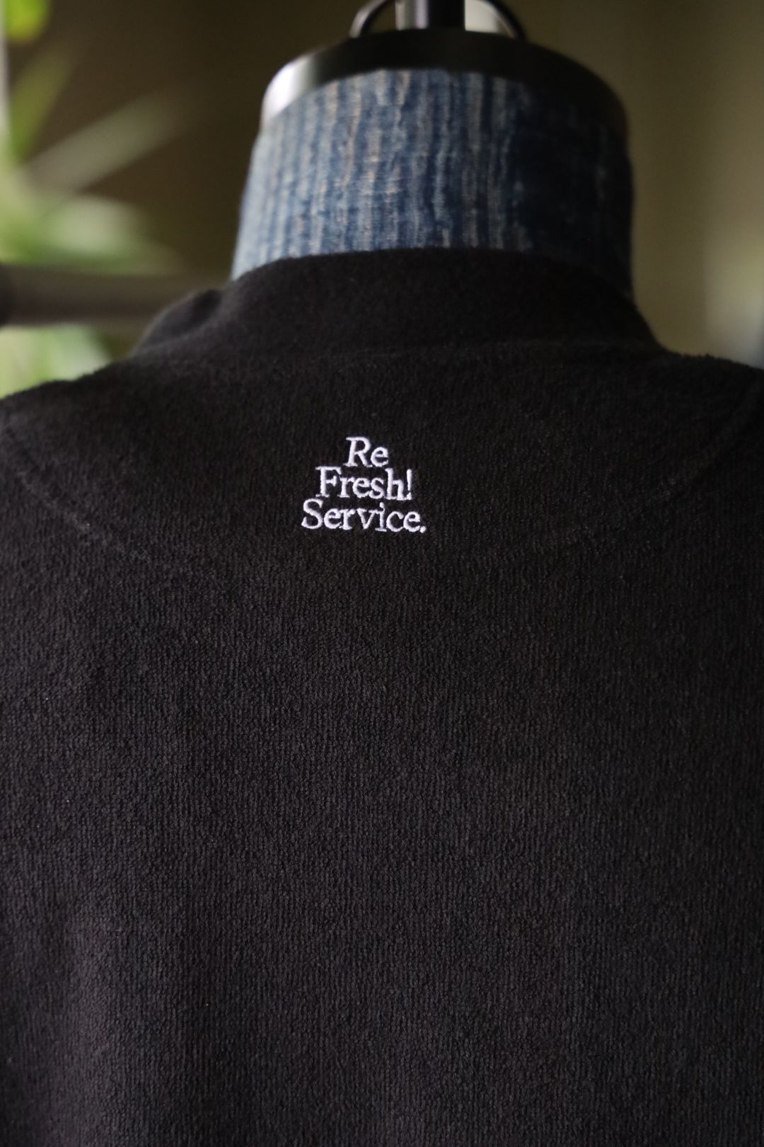 ReFresh!Service. “UTILITY PILE CARDIGAN SET-UP”(BLACK)