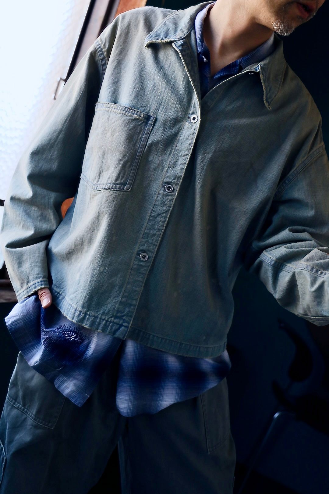 A.PRESSE - アプレッセ 2025 STYLE2 Vintage US Navy Denim