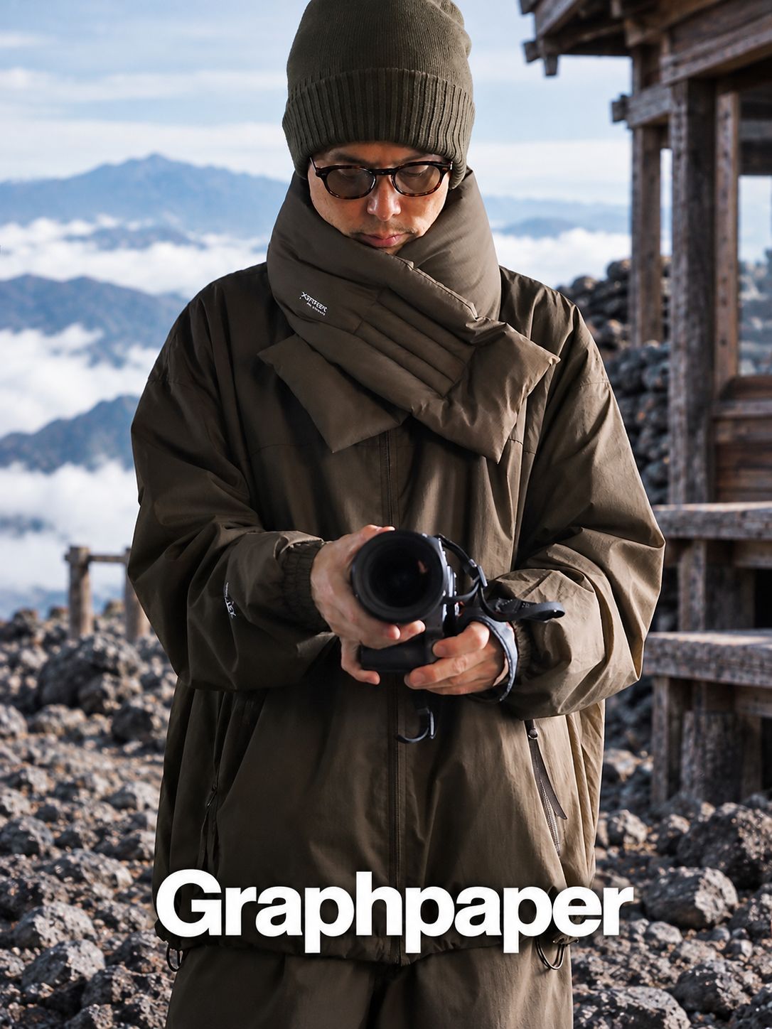 Graphpaper PERTEX® QUANTUM AIR Light Thermo Blouson"BROWN"スタイル2026.9.27.
