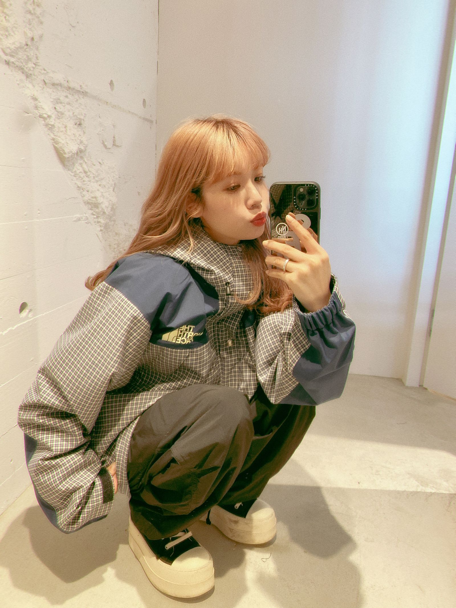 ジュンヤワタナベマン24SS eYe JUNYA WATANABE MAN×THE NORTH FACE コラボマウンテンパーカー(WM-J910-100)BEIGExNAVY☆3月15日(金)発売！