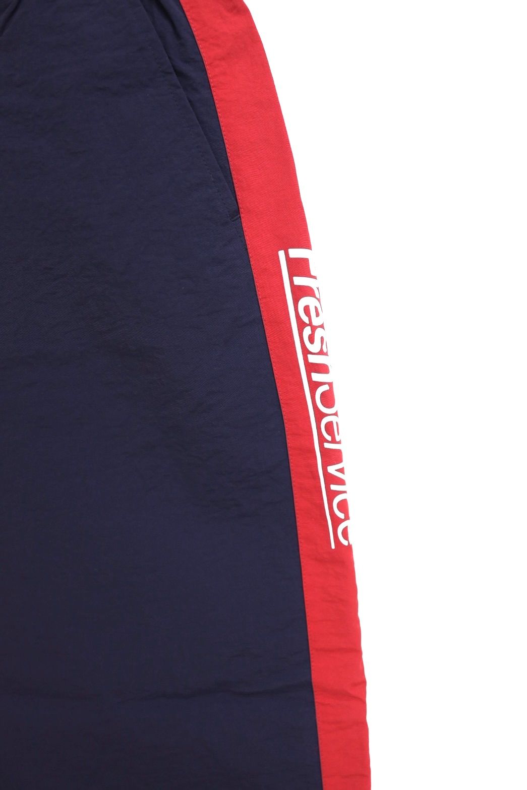 フレッシュサービス NYLON CANVAS SAILING PANTS (FSC261-40255)NAVY x RED