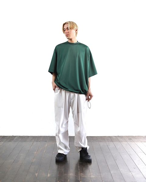イズネス 24SS BALLOON DOUBLE LAYERED MESH SHORT SLEEVE T-SHIRT