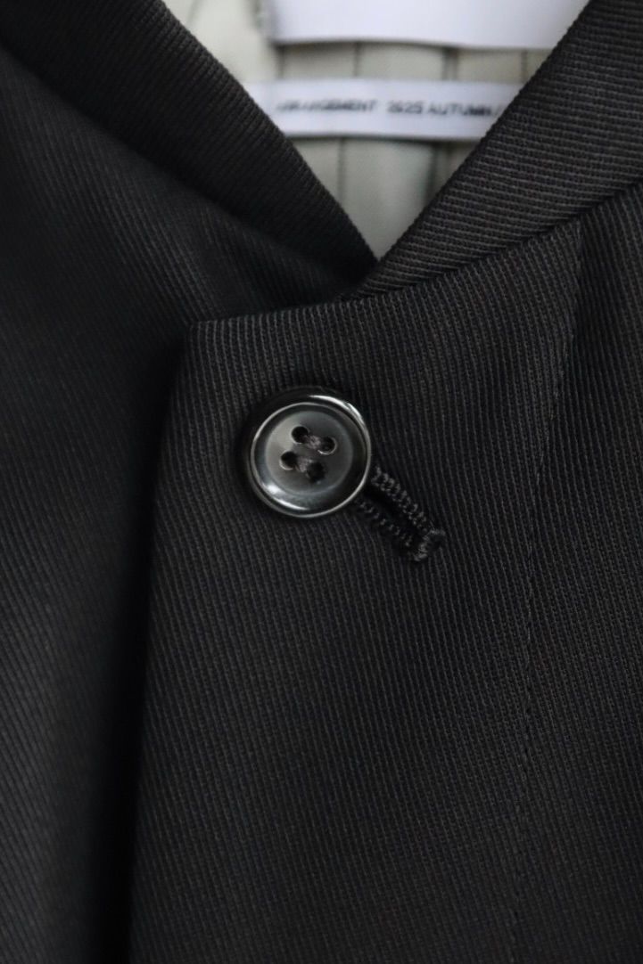 グラフペーパー Women's  25AW Techno Wool Nylon Stand Collar Short Jacket(GL253-20317)BLACK