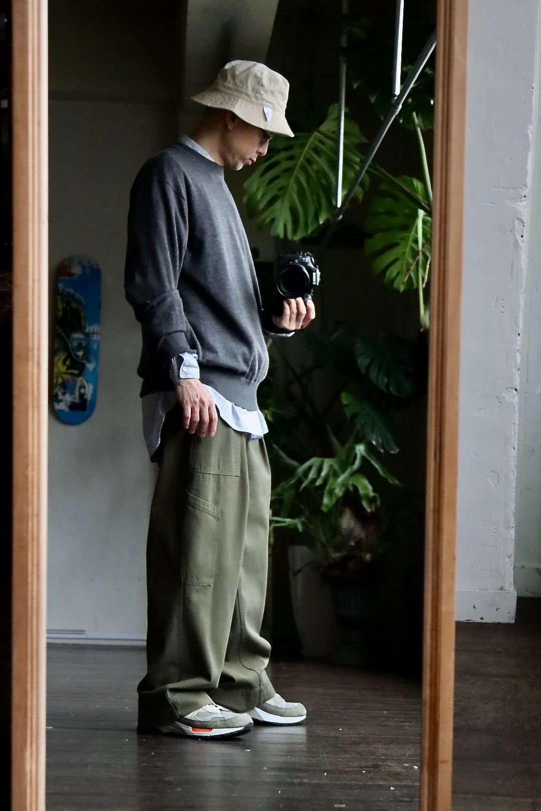 A.PRESSE 23SSパンツ USAF Hemmed Bottoms(23SAP-04-14M)OLIVEスタイル