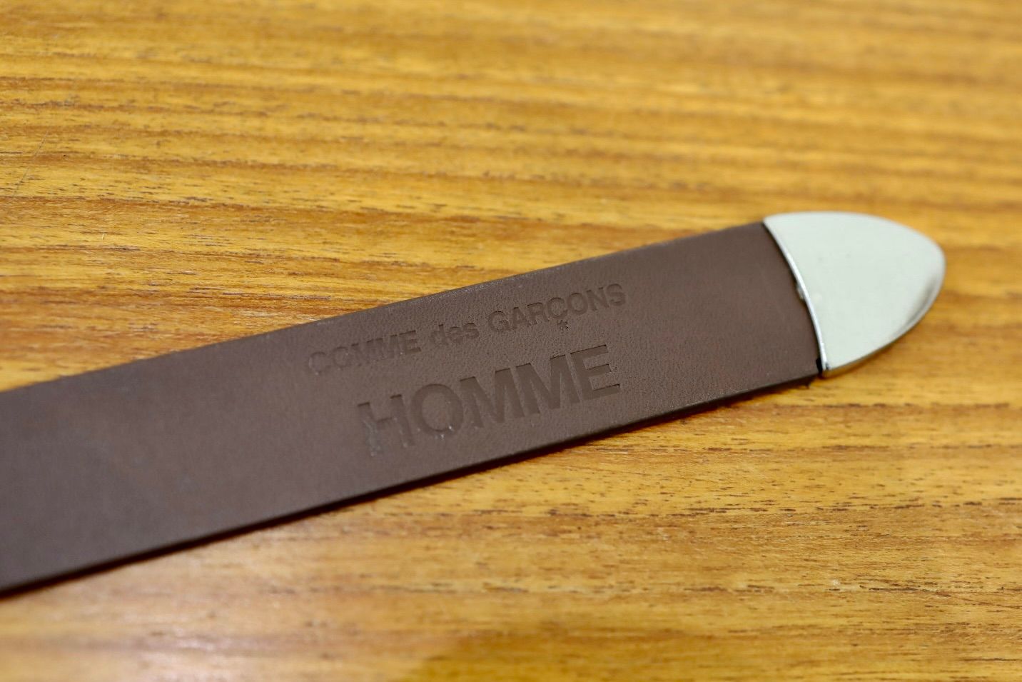 コムデギャルソンオム ステアオイルスムースベルト(HQ-K301-051)BROWN☆2月6日(金)発売！