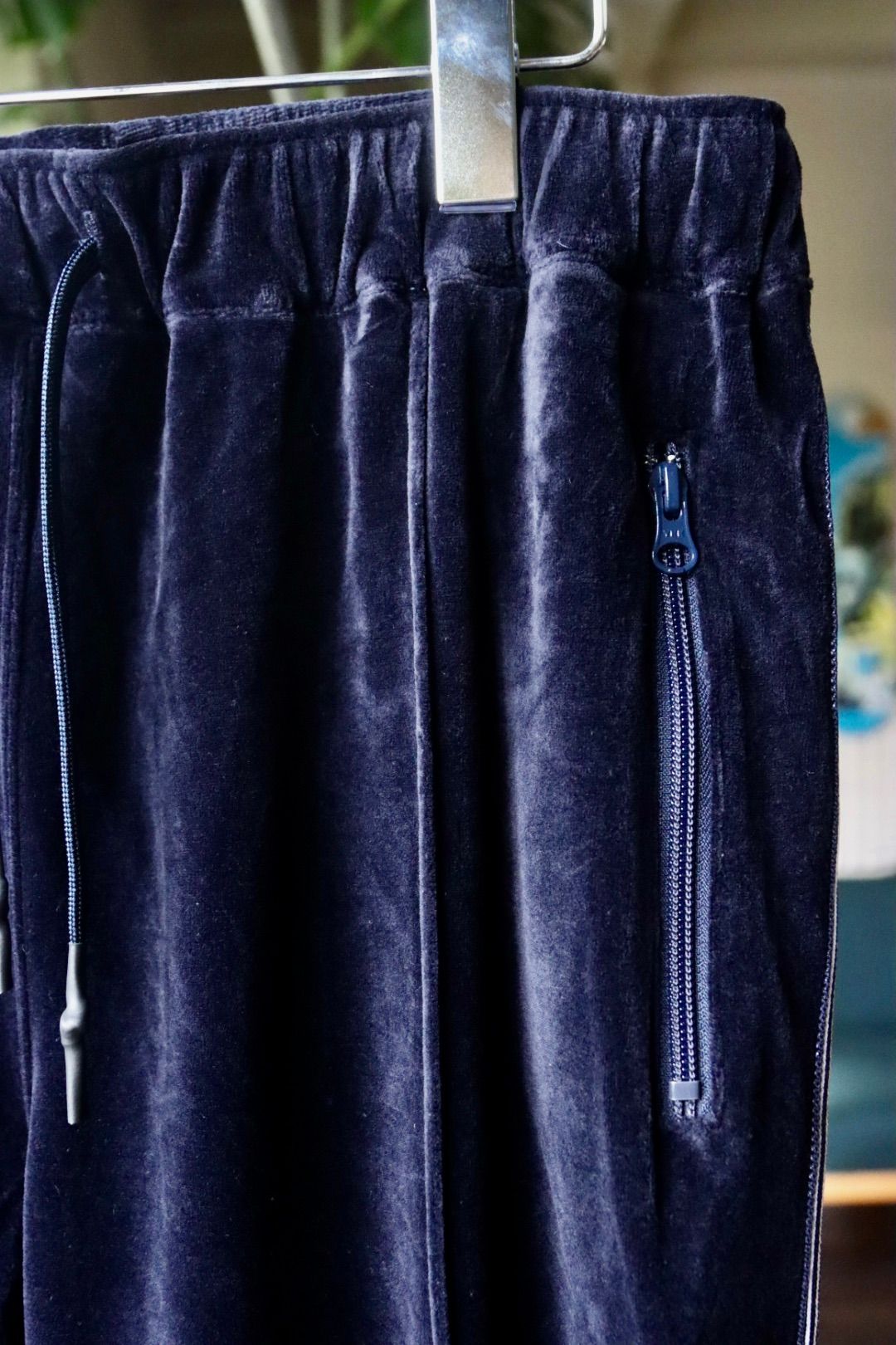 S.F.C 23FW VELOUR TRACK PANTS(SFCFW23CS07)Navy