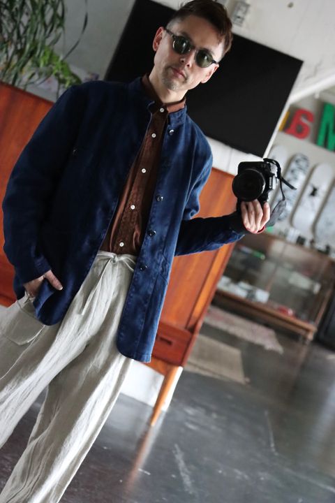 Ets.MATERIAUX 22SS French work jacket"BLUE"style.
