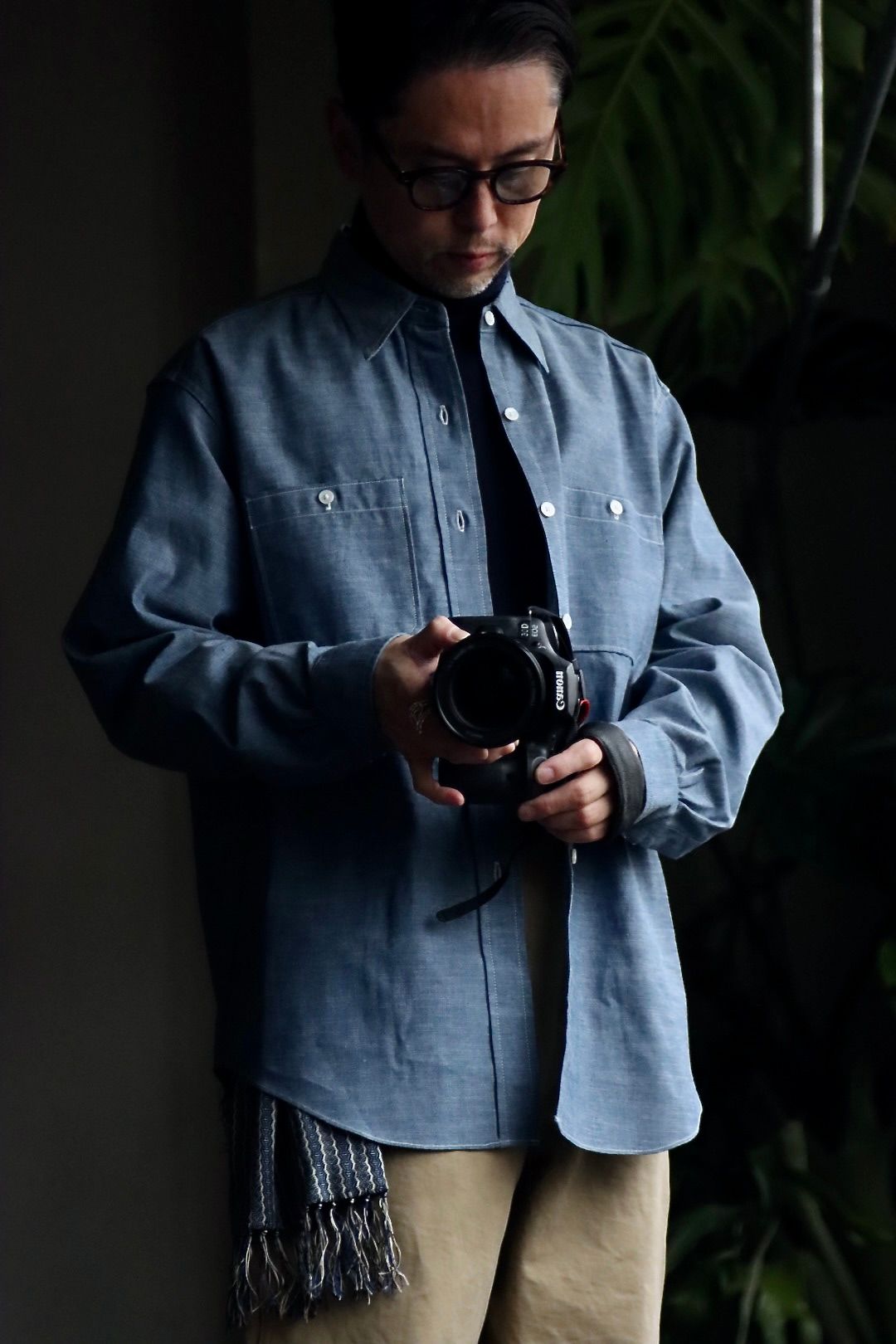 A.PRESSE アプレッセ23SSシャツ Rigid Chambray Shirtスタイル