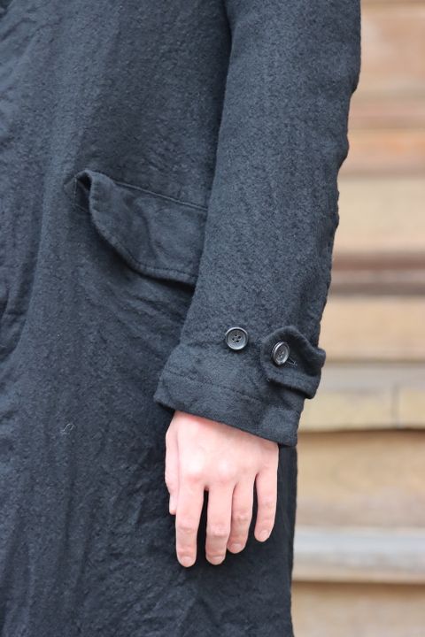 COMME des GARCONS HOMME 21AW ウールサージ縮絨コート(HH-C009) style.2021.11.6.
