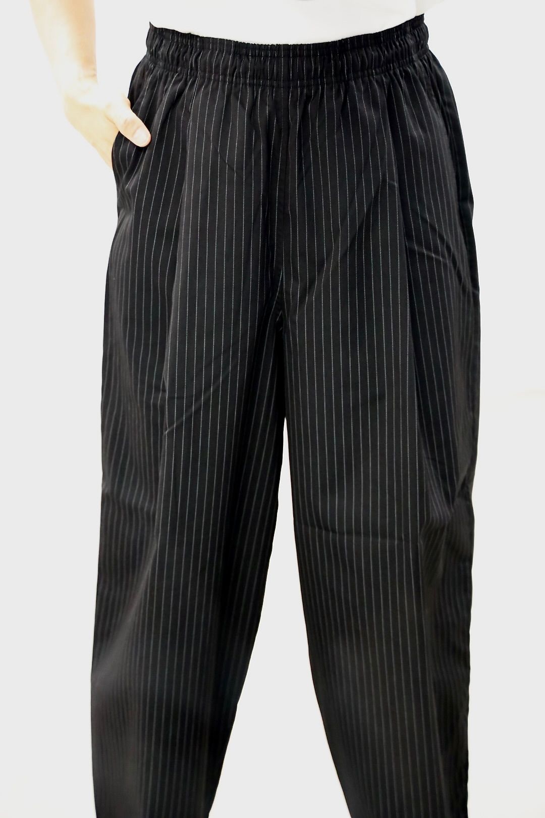 FreshService 26SS CORPORATE WIDE EASY PANTS"BLACK STRIPE"スタイル