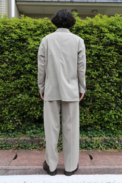YOKE SIDE OPEN COUBLE-BREASTED JACKET(YK21SS0193J) style. 2021.04.23.