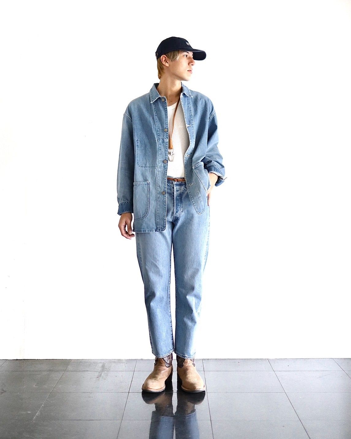 A.PRESSE - アプレッセ 24SS Washed Denim Pants(24SAP-04-10H)INDIGO 