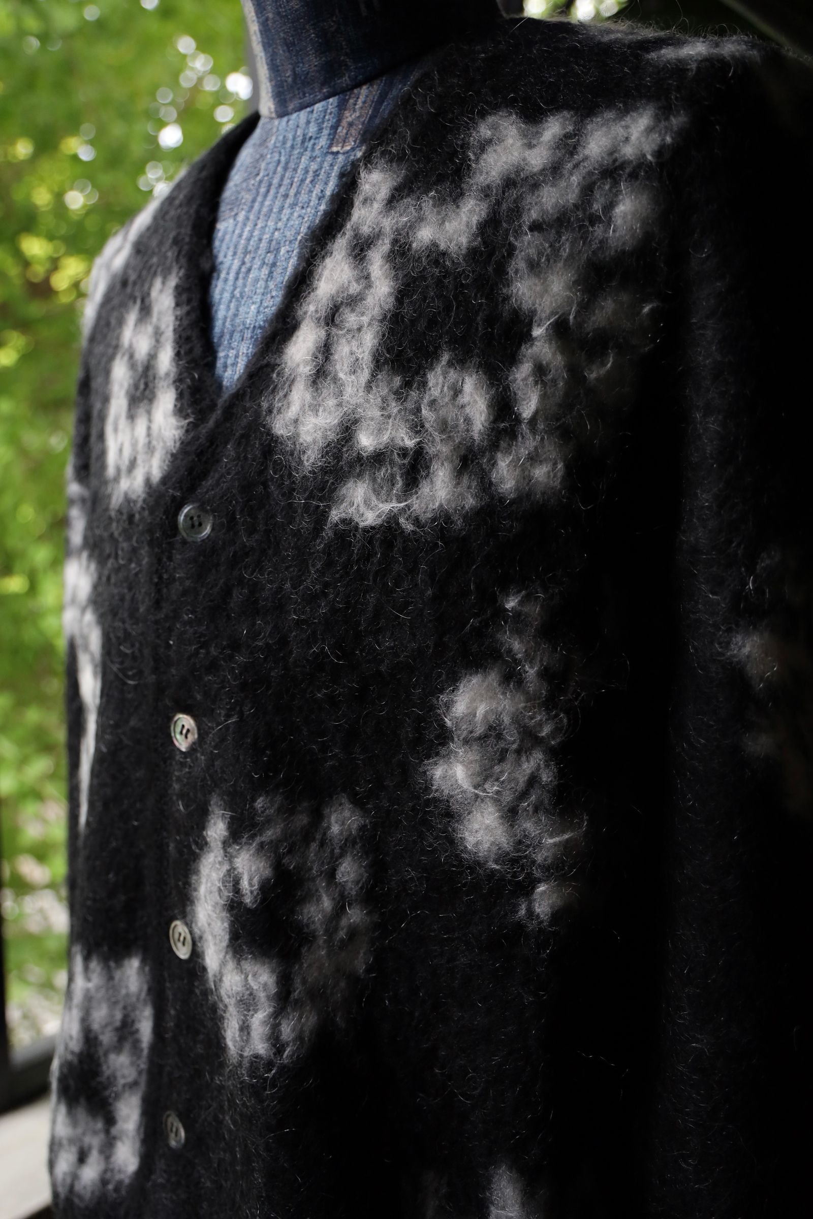 セントマイケル デニムティアーズコラボ DT_MH CARDIGAN (SM-YS1-0000-C50)BLACK☆再入荷しました！