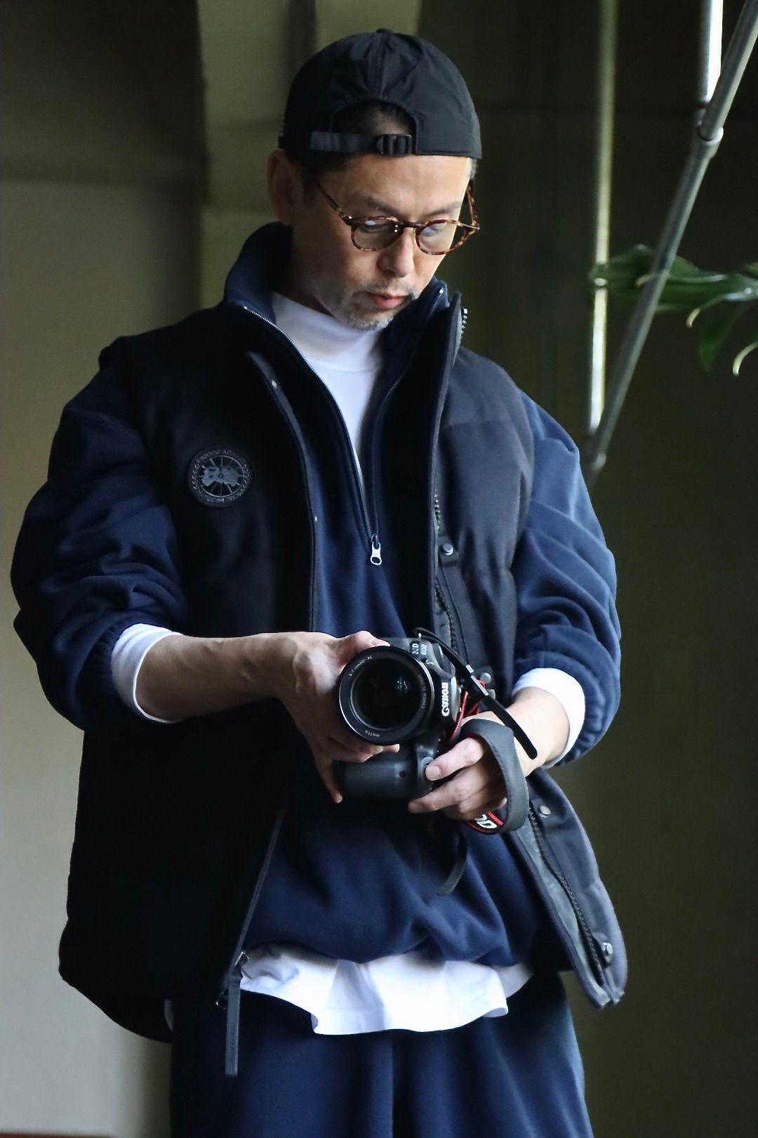 カナダグース22AW GARSON VEST WOOL BLACK LABELスタイル.2022.11.14.