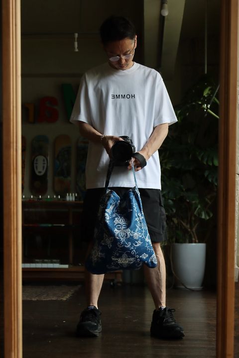 COMME des GARCONS HOMME ミリタリーカーゴショーツ"BLACK"style.2022.5.7.