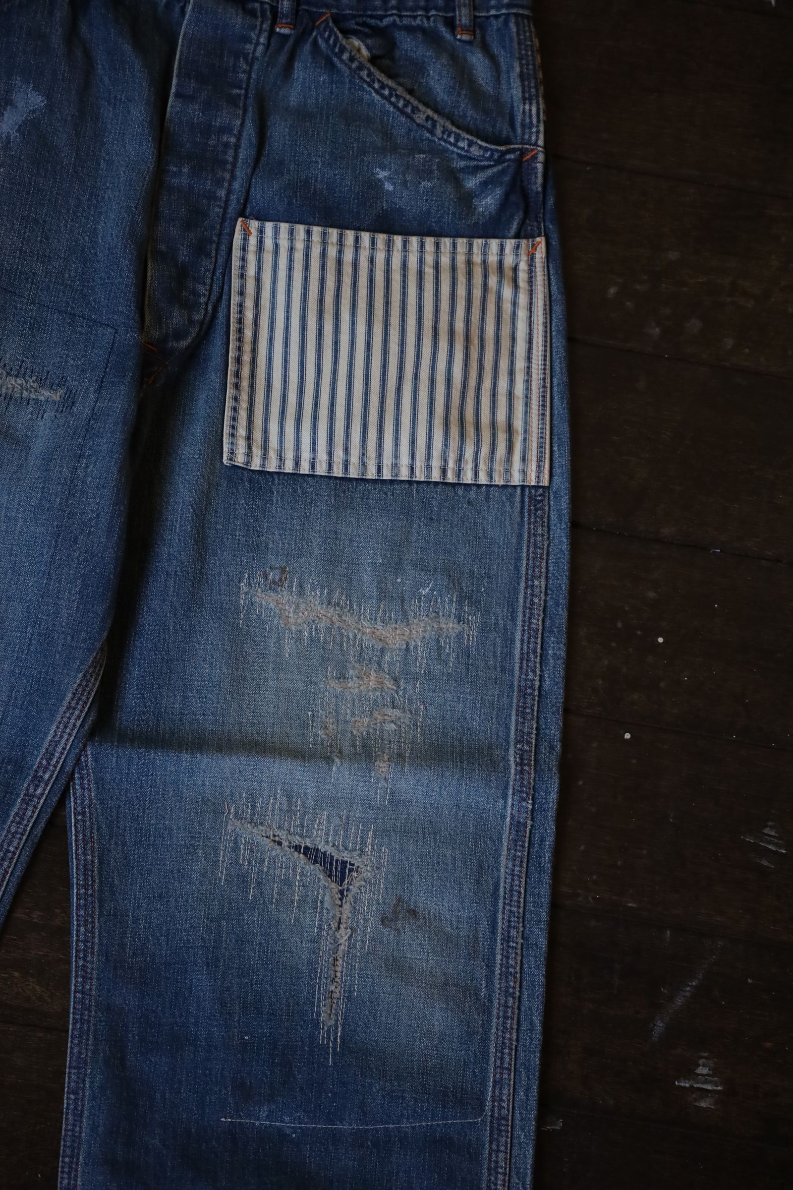BOWWOW - BOW WOW バウワウ LAPD PRISONER DENIM PT AGING(BW242 BOWWOW - BOW WOW バウワウ LAPD PRISONER DENIM PT AGING(BW242