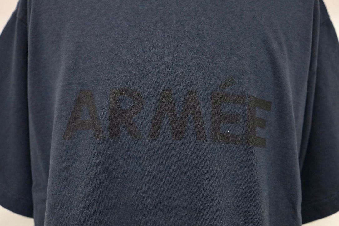 blurhms ROOTSTOCK ブラームスルーツストック 26SS ARMÉE 88/12 Print Tee WIDE(bROOTS25S36S26C)NIGHT BLACK x BLACK☆4月17日(金)新作発売！