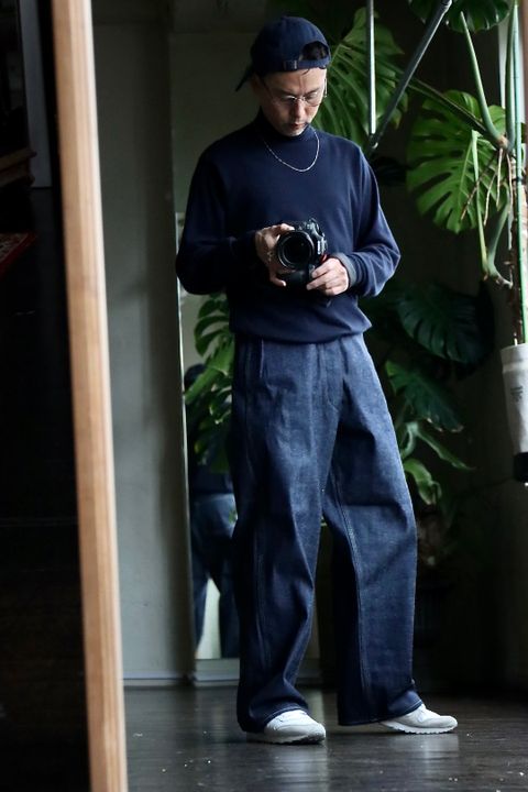 A.PRESSE 23SSデニム Military Denim Trousers(23SAP-04-07H)INDIGOスタイル