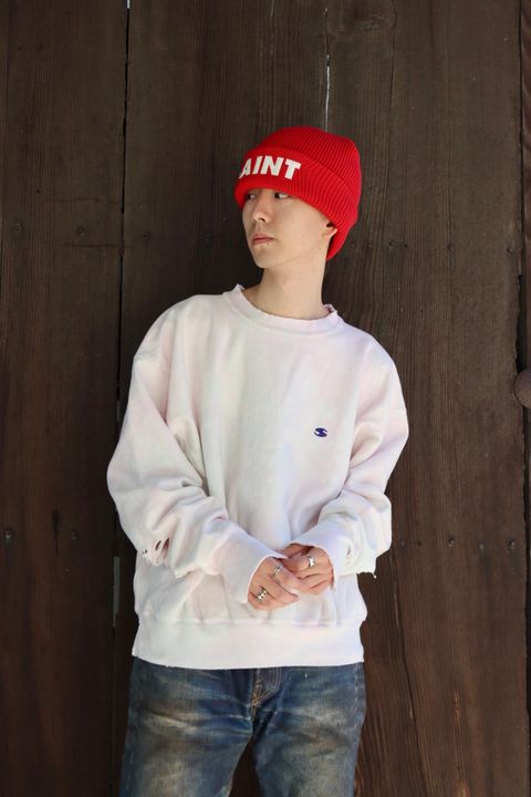 ©SAINT Mxxxxxx セントマイケル 23AW CREW NECK SWEAT_ONE POINTスタイル