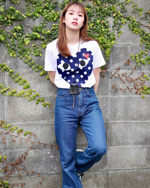 プレイ コムデギャルソン 新作Polka Dot Big Heart T-Shirt style.2023.3.19