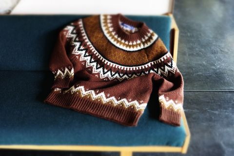 JUNYA WATANABE MANウールジャガード求心柄ニットstyle.2021.11.16.