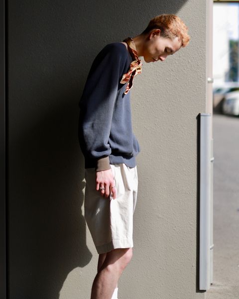 A.PRESSE アプレッセ23SS High Density Weather Cloth Shortsスタイル