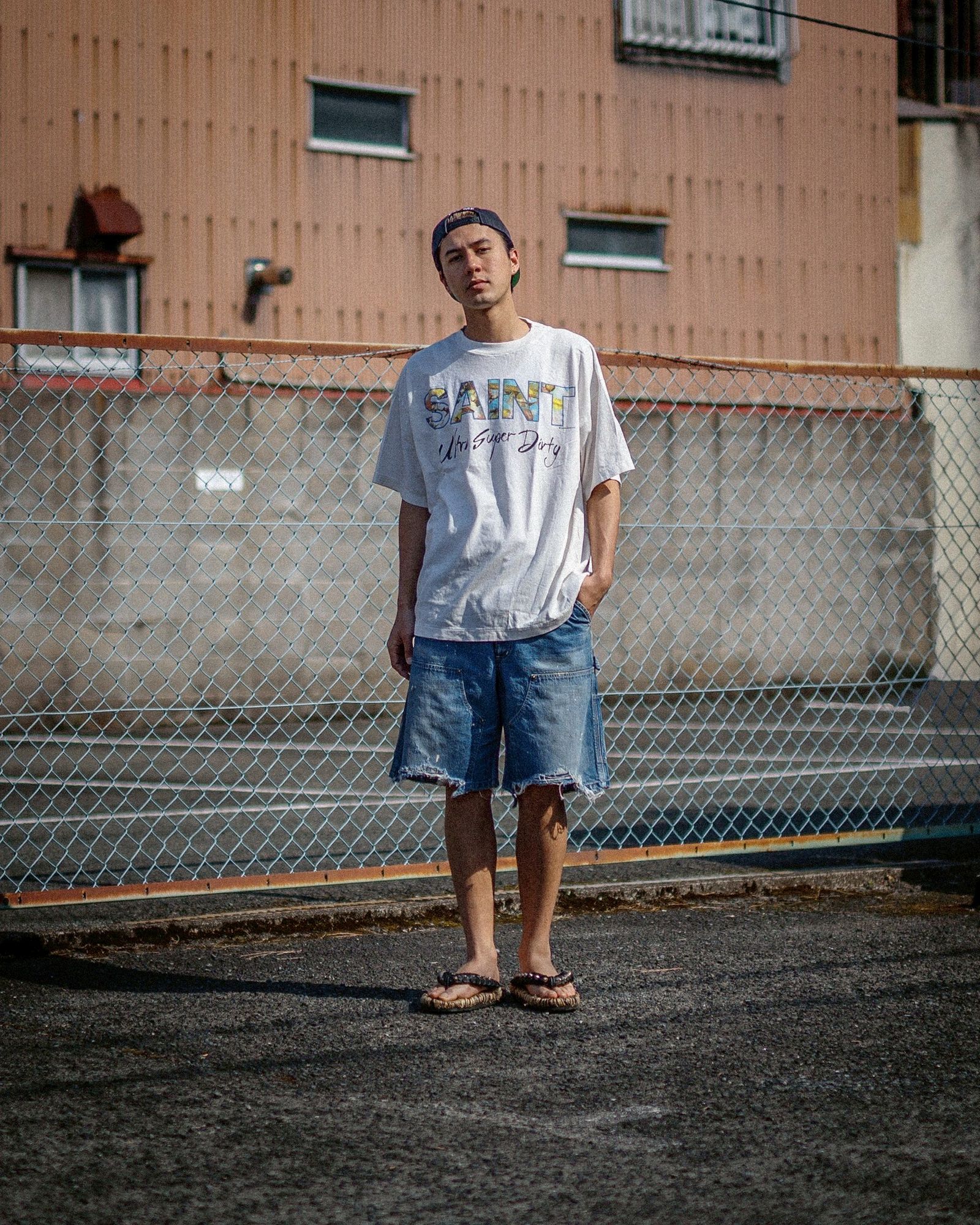 セントマイケル25SS  SUPER DIRTY_SS TEE(SM-HR8-0000-025)WHITE