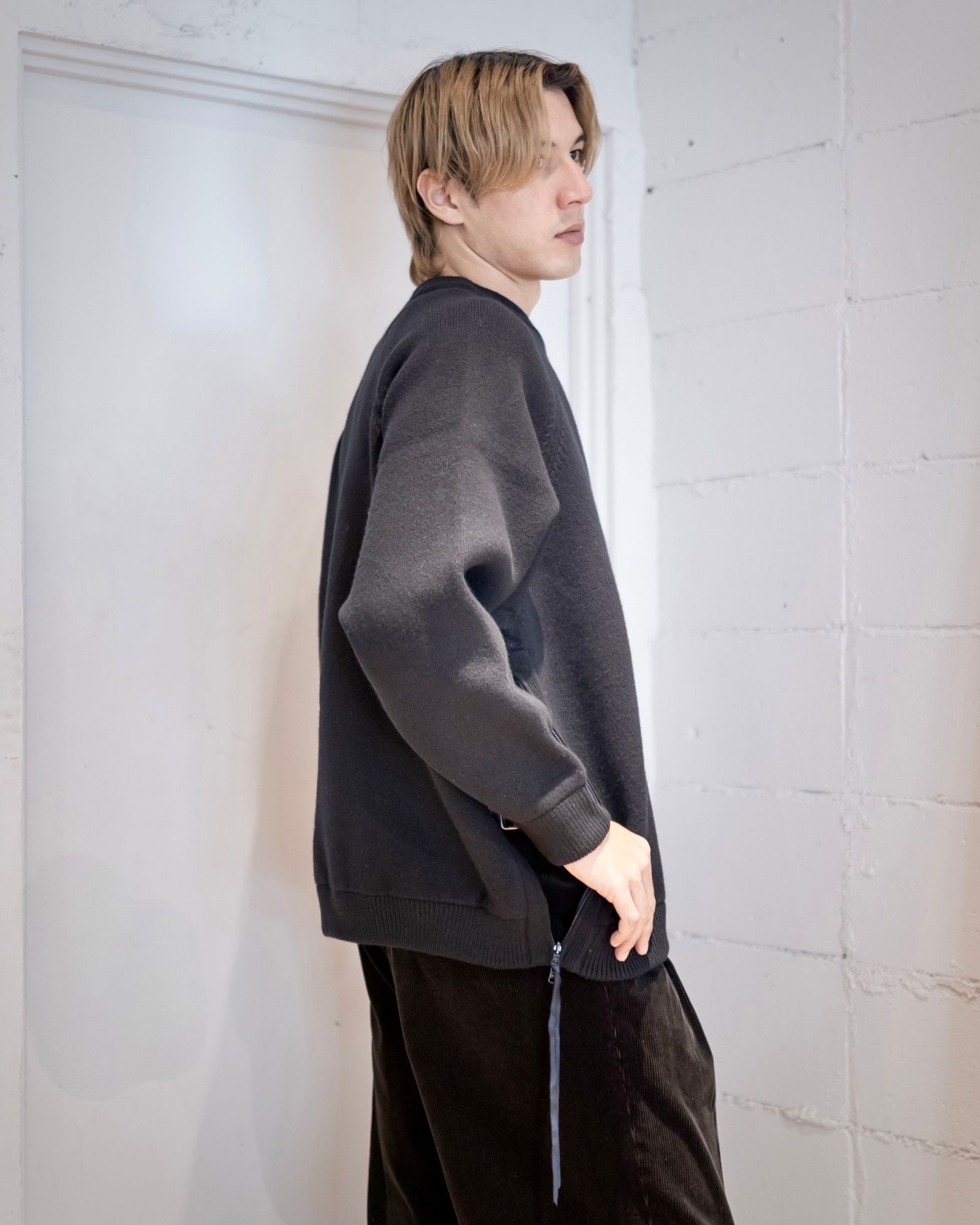 is-ness VENTILATION KNITTED CREW スタイル 新作発売！
