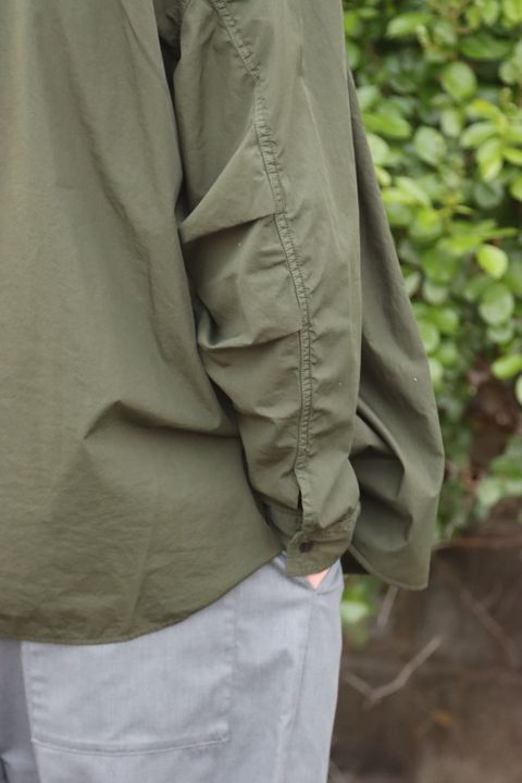 Graphpaper Garment Dyed Poplin Fatigue Shirt style.2022.4.24.