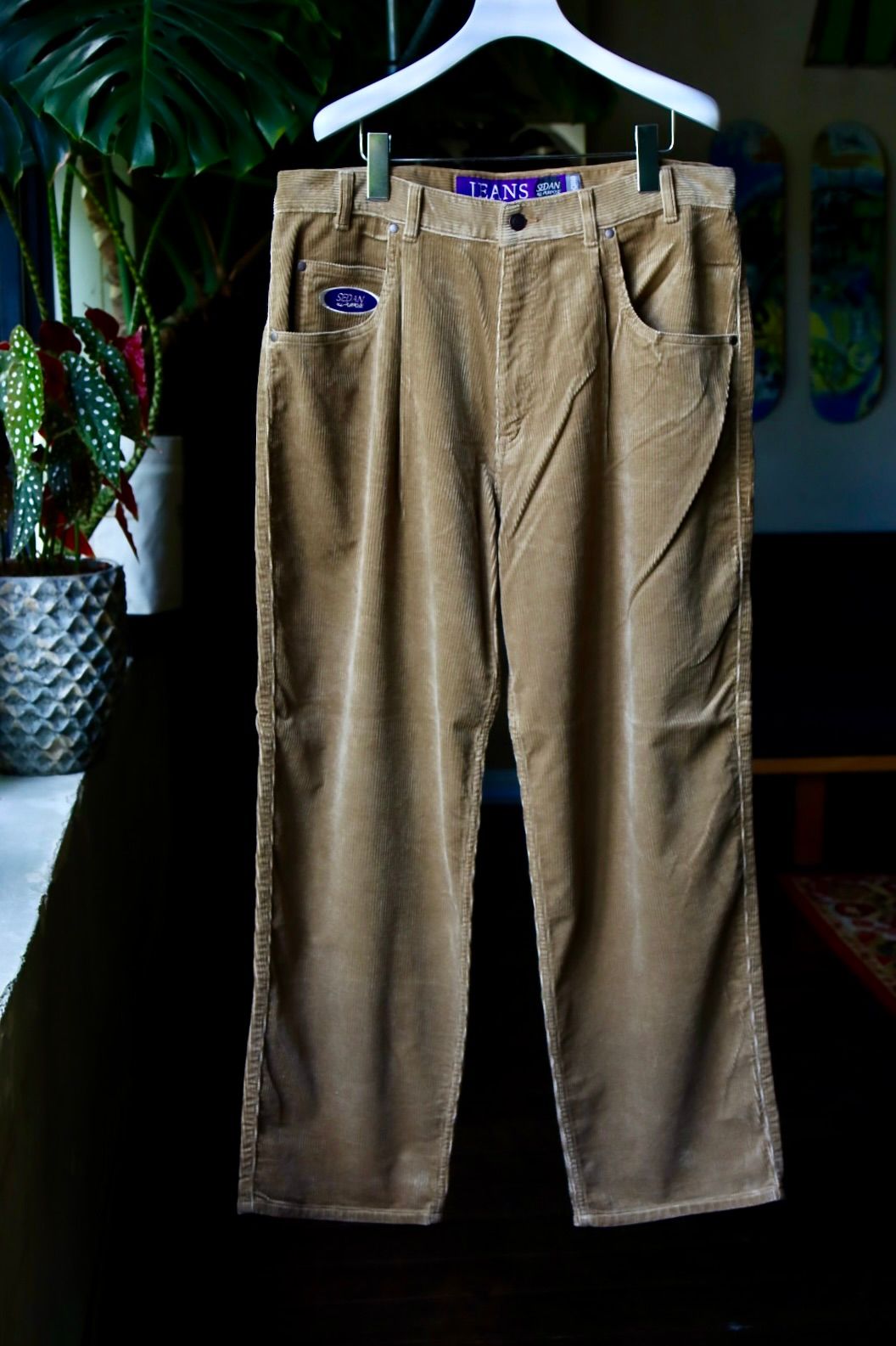 セダンオールパーパス23FW OVAL LOGO CORDUROY PANT(SD23F-PT06)CAMEL