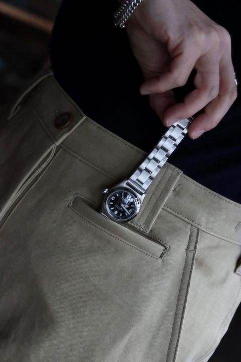 A.PRESSE 23SS Motorcycle Trousers"BEIGE"スタイル