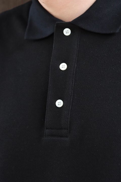 UNIVERSAL PRODUCTS 22SS PIQUET TERRY L/S POLO SHIRT (221-60102) style.2022.2.13.